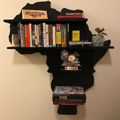 Etagère en forme d'Afrique